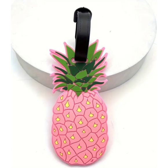 Unbranded Accessories - Pineapple Luggage Tag Pink Green